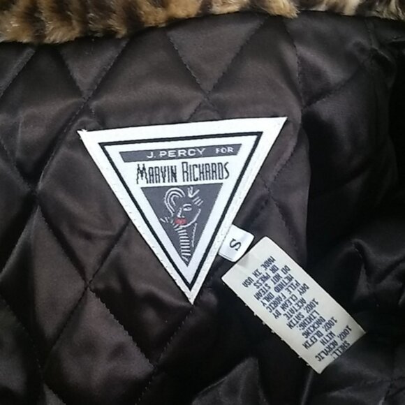 J Percy for Marvin Richards Faux Cheetah toggle S - Picture 15 of 16
